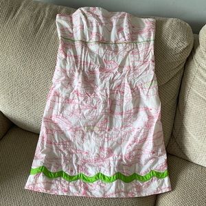Lilly pulitzer dress size 4 strapless